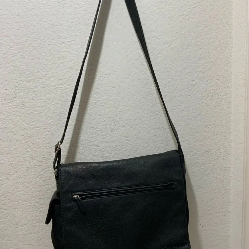 Fossil Leather Messenger Organizer Bag